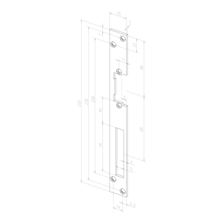 Assa Abloy effeff ouvre-porte or 17HZ G/D go