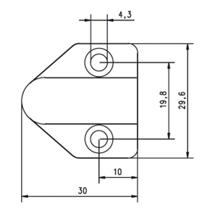 Assa Abloy effeff Passage de câble laiton 30 cm 10318 long