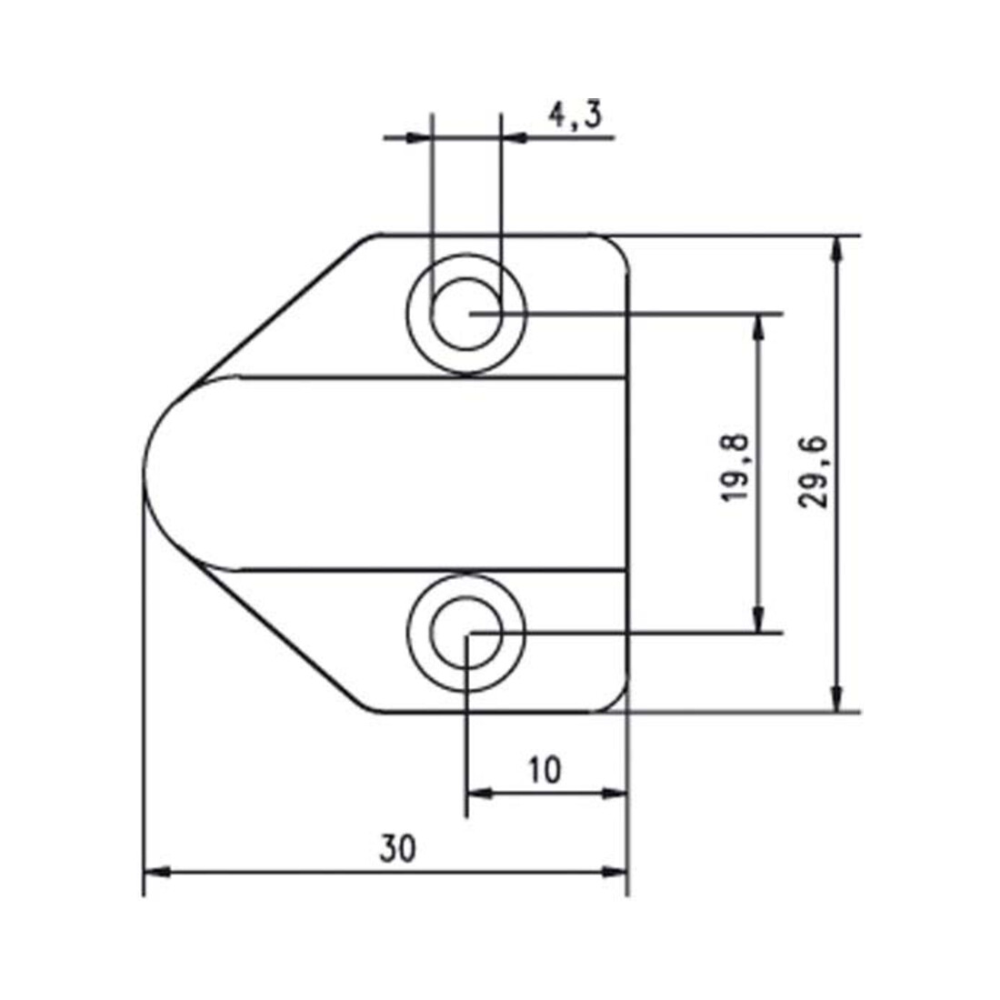 Assa Abloy effeff Passage de câble laiton 30 cm 10318 long