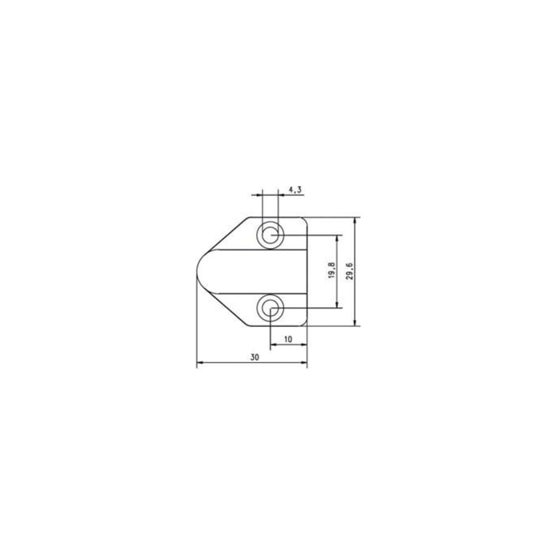 Assa Abloy effeff Passage de câble laiton 30 cm 10318 long