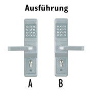 Assa Abloy effeff Poignée à code version B VK 8mm 492-08---11---7-5
