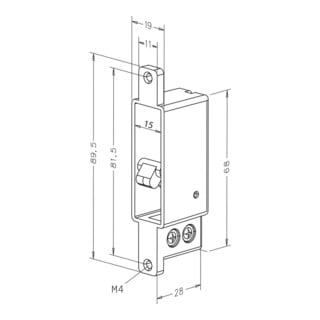 Assa Abloy effeff Riegelschaltkontakt 875-10-------00