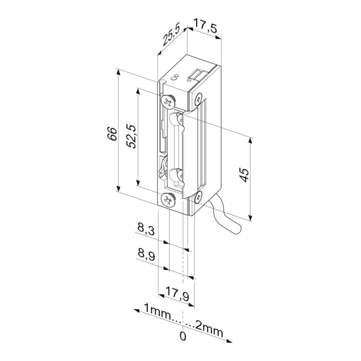 Assa Abloy effeff Türöffner 118WDE FAFIX ohne Stulp 118WE-------A71