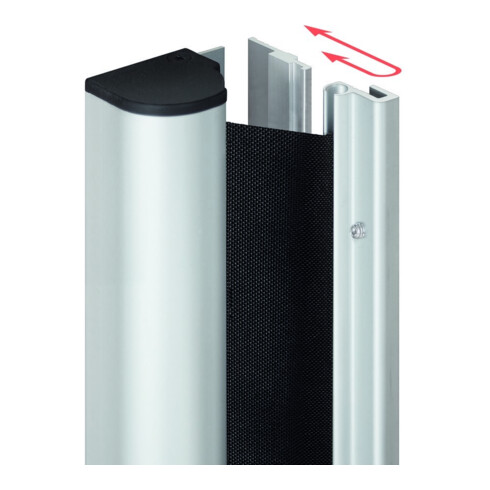 ASSA ABLOY FSR 6000 Quick, schwarz Edelstahl elox.2015 mm