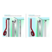 ASSA ABLOY Kit adhésif G, 2500 mm, verre-4