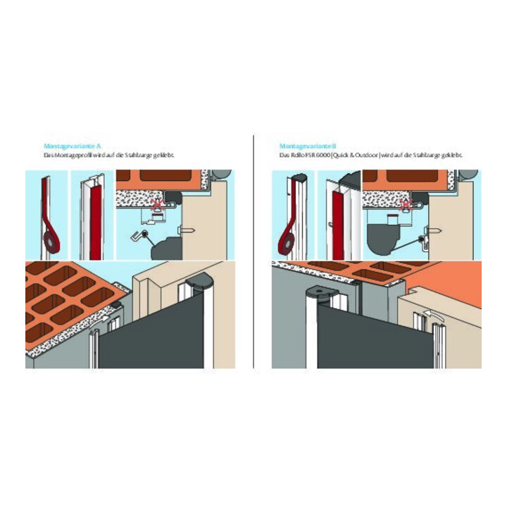 ASSA ABLOY Kit de collage S, 2500 mm, acier