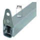 ASSA ABLOY PLANET Joint de porte à descente MF FH, 1210 mm Aluminium-5