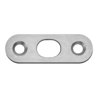 ASSA ABLOY Schließblech oben für Türkantriegel Stahl matt vernickelt