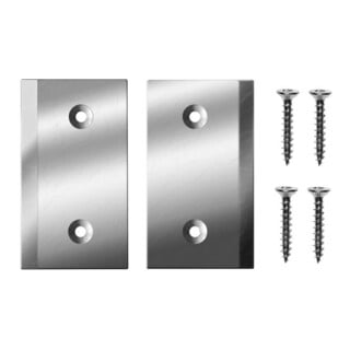 ASSA ABLOY Set de plaques d'angle X3 aluminium