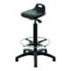 Assis-debout avec patins et repose-pieds STIER, hauteur d'assise 570-820 mm, assise en PU, avec poignée-1