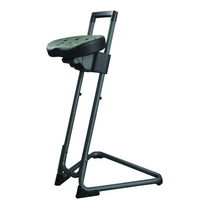 Set STIER Tabouret de travail avec structure en acier Hauteur d’assise 600-850 mm Assise en PU + STIER Tabouret de travail avec structure en acier gris Hauteur d’assise 600-850 mm Assise en PU