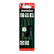 Assortiment 1 de lames de scies sauteuses, bois+métal, 3 pièces, HCS/HSS, 2 lames bois, 1 lame métal metabo
