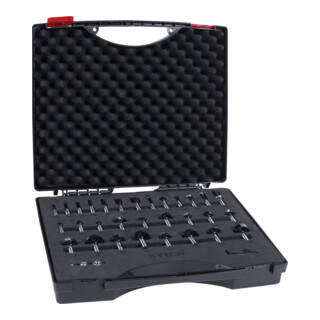 Assortiment de 30 fraises STIER 8 mm, en coffret plastique