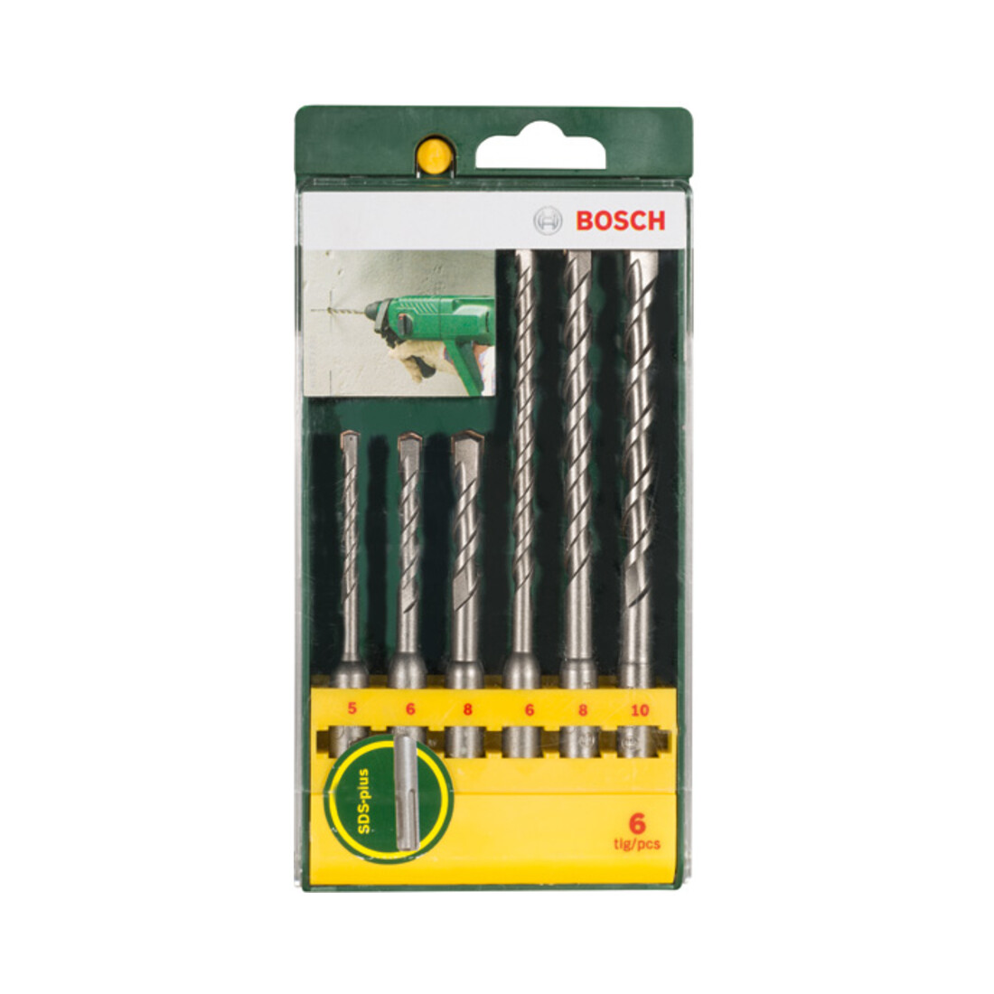 Assortiment de 6 forets pour perforateur SDS plus