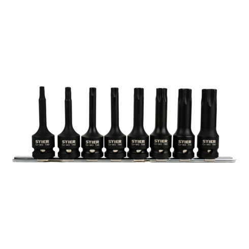 Assortiment de 8 embouts pour visseuse STIER 1/2" TX