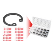 Assortiment de circlips intérieurs, Ø 3-32mm, 180 pcs.-1