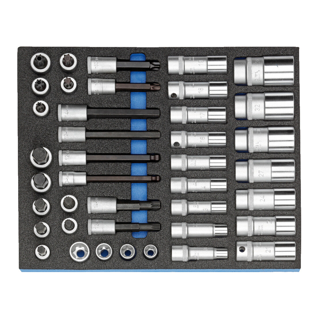 Assortiment de clés à douille Gedore 1/2'' dans le module Check-Tool, 40 pcs