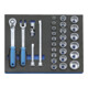 Assortiment de clés à douille Gedore 1/2" dans le module Check-Tool, 29 pcs