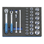 Assortiment de clés à douille Gedore 1/2" dans le module Check-Tool, 29 pcs-1