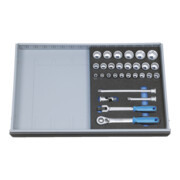 Assortiment de clés à douille Gedore 1/2" dans le module Check-Tool, 29 pcs-2