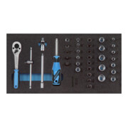 Assortiment de clés à douille Gedore 1/4'' dans le module Check-Tool 37 pièces-1