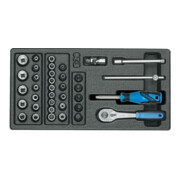 Assortiment de clés à douille Gedore 1/4'' en module 1/3 ES-1