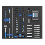 Assortiment de clés à douille Gedore 1/4" dans le module Check-Tool, 67 pcs-1