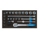 Assortiment de clés à douille Gedore 3/8'' dans le module d'outils de contrôle
