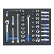 Assortiment de clés à douille Gedore 3/8" dans le module Check-Tool, 43 pcs-1