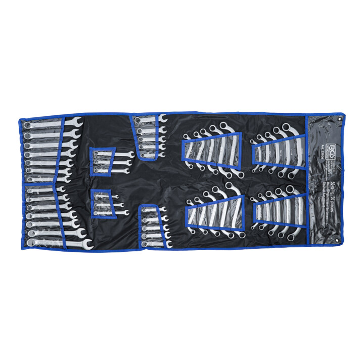 Assortiment de clés mixtes en pouces + métriques 50 pièces Kraftmann