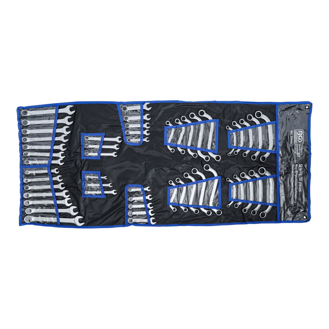 Assortiment de clés mixtes en pouces + métriques 50 pièces Kraftmann
