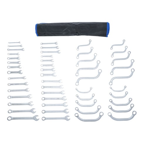 Assortiment de clés mixtes en pouces + métriques 50 pièces Kraftmann