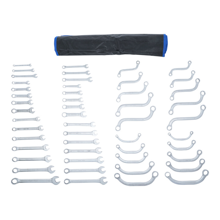 Assortiment de clés mixtes en pouces + métriques 50 pièces Kraftmann