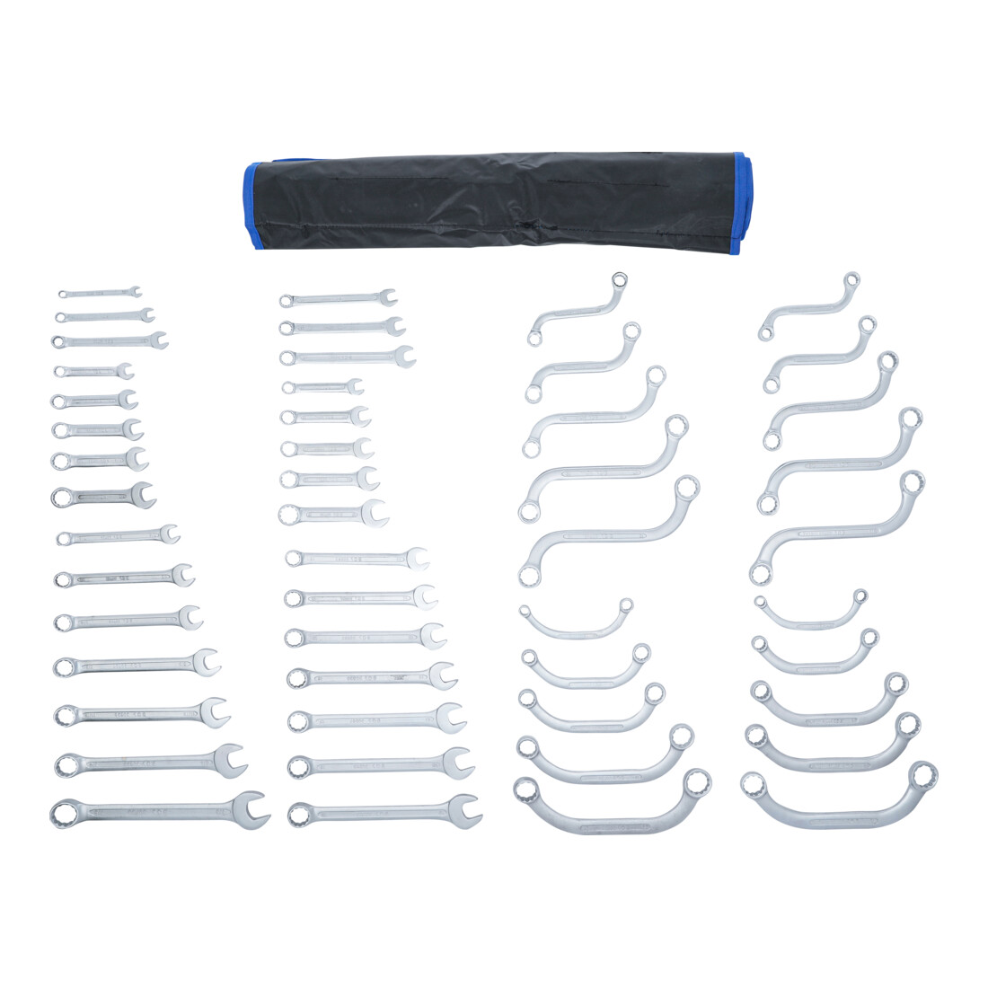 Assortiment de clés mixtes en pouces + métriques 50 pièces Kraftmann