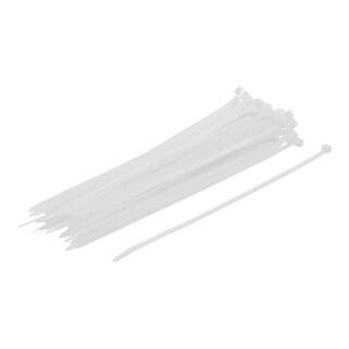 Assortiment de colliers plastique blanc 4,8 x 250 mm 50 pièces BGS Do it yourself