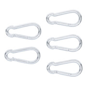 Assortiment de crochets mousquetons 8 x 80 mm 5 pièces BGS-4