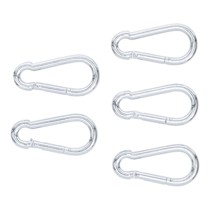 Assortiment de crochets mousquetons 8 x 80 mm 5 pièces BGS