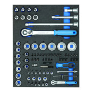 Assortiment de douilles GEDORE 1/4+1/2 en 2/4 CT-Modul, TS CT2-D19-D20-1