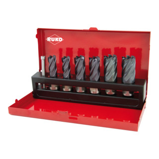 Assortiment de fraises HSS-TiAlN avec attache Weldon (3/4"), en cassette industrielle