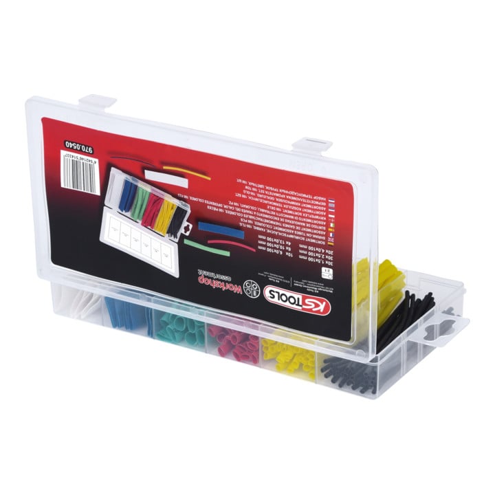 Assortiment de gaines thermo-rétractables, 100 pcs.