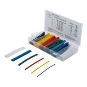 Assortiment de gaines thermo-rétractables couleurs 100 pièces BGS