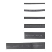 Assortiment de gaines thermorétractables noir 90 pièces BGS Do it yourself-3