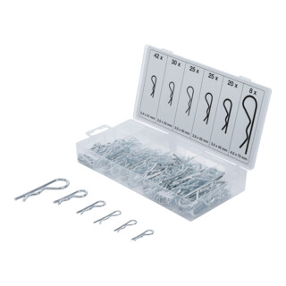 Assortiment de goupilles à ressort Ø 2,4 - 4,0 mm 150 pièces BGS