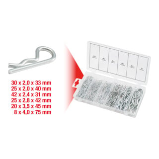 Assortiment de goupilles Beta, 1,8x33 - 3,9x75, 150 pcs.