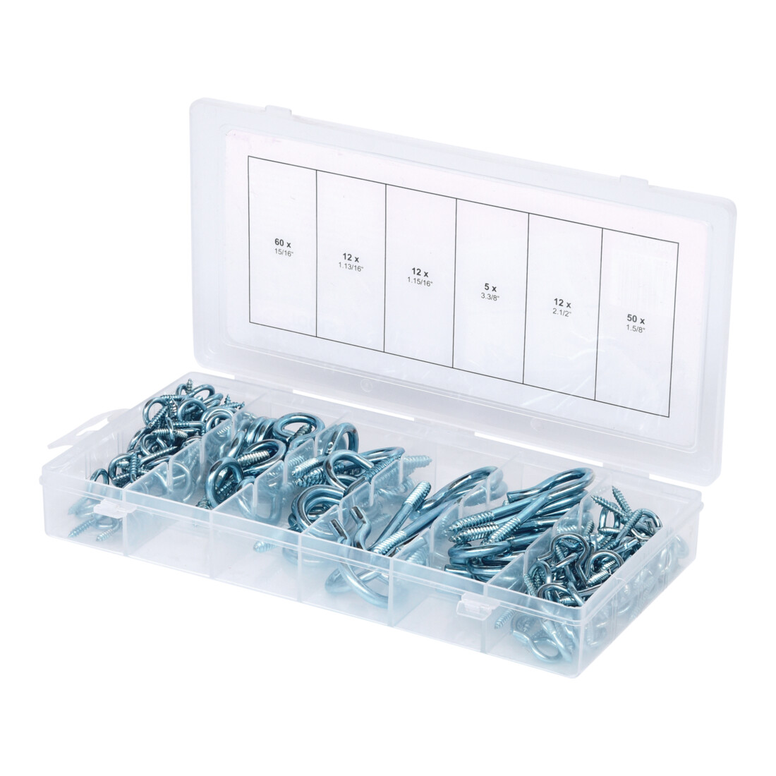 Assortiment de goupilles et crochets,151 pcs.