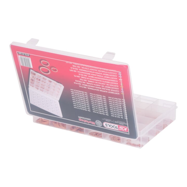 Assortiment de joints cuivre, M5-28, 300 pcs.