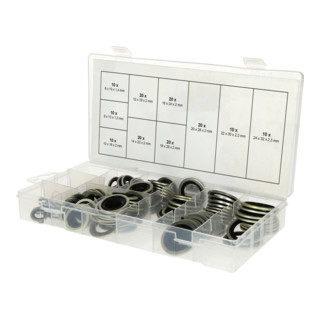 Assortiment de joints d'étanchéité composites KS Tools, Ø 6-24mm, 150 pcs.