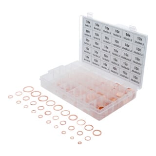 Assortiment de joints d’étanchéité cuivre 300 pièces BGS