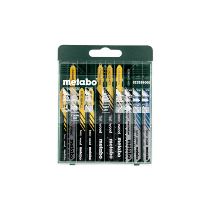 Assortiment de lames de scie sauteuse Metabo  SP 10 pièces