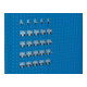 Assortiment de porte-outils 25-pcs. galvanisé p. panneaux perforés 15 crochets/5-1